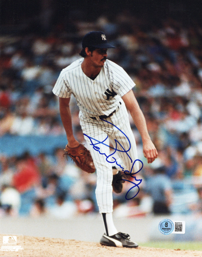 Ron Guidry Signed New York Yankees 8x10 Photo Beckett-Powers Sports Memorabilia