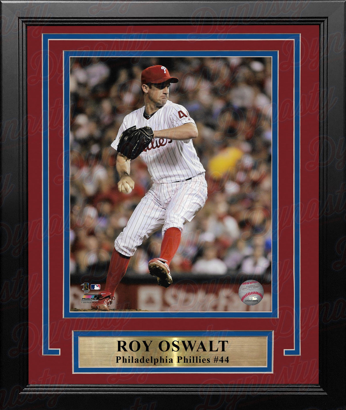 Roy Oswalt in Action Philadelphia Phillies 8" x 10" Framed Baseball Display Photo-Powers Sports Memorabilia