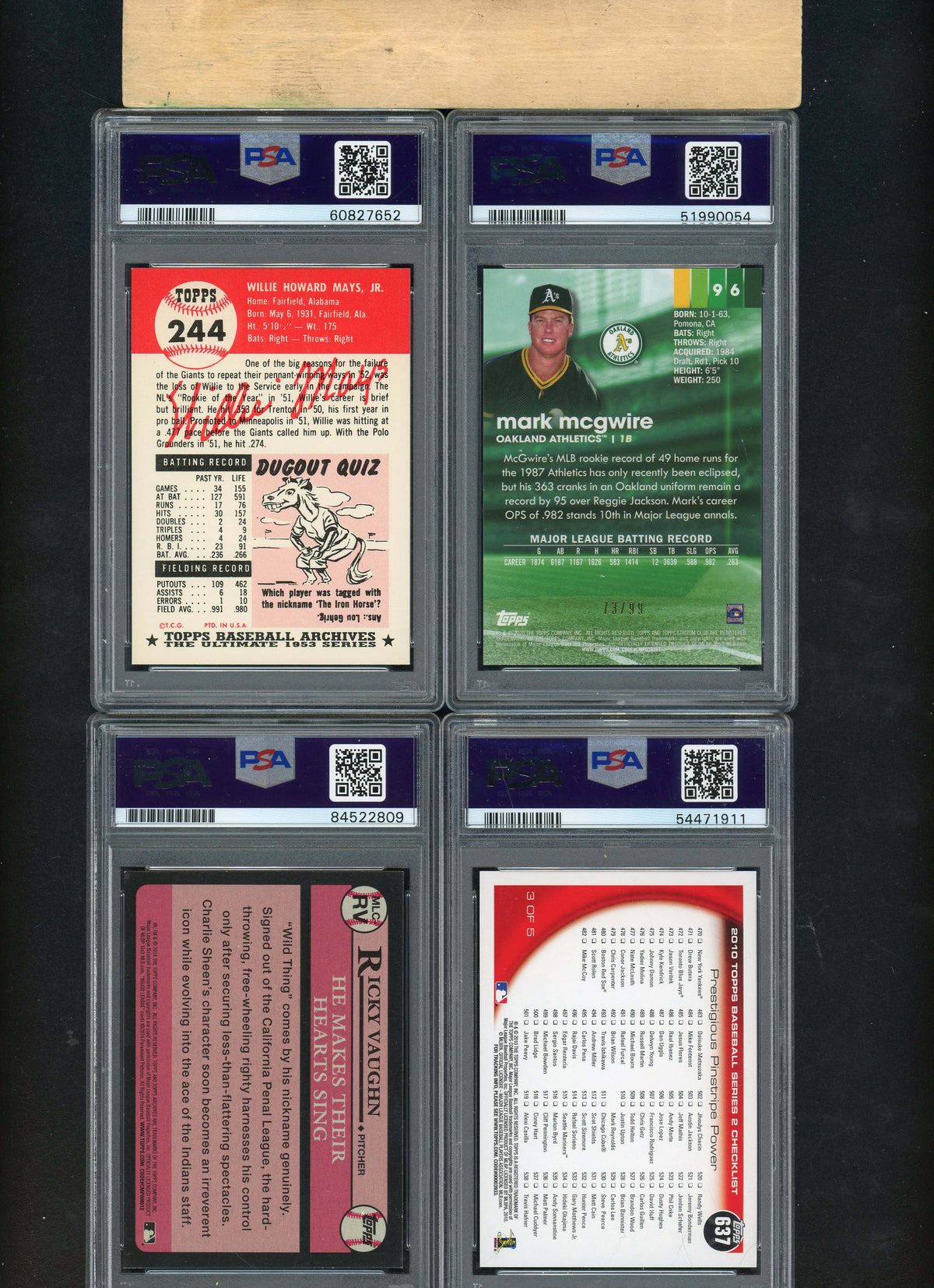 Babe Ruth Lou Gehrig 2010 Topps Baseball Card #637 Graded PSA 10-Powers Sports Memorabilia