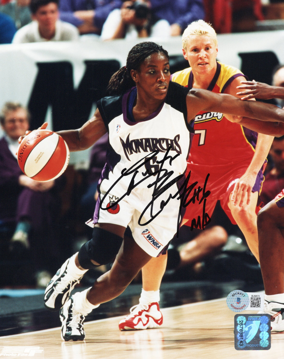 Ruthie Bolton-Holifield Signed WNBA Sacramento Monarchs 8x10 Photo - Beckett-Powers Sports Memorabilia