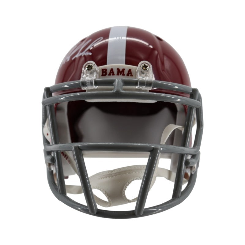 Nick Saban Signed Alabama Crimson Tide Mini Helmet Beckett Holo Only-Powers Sports Memorabilia