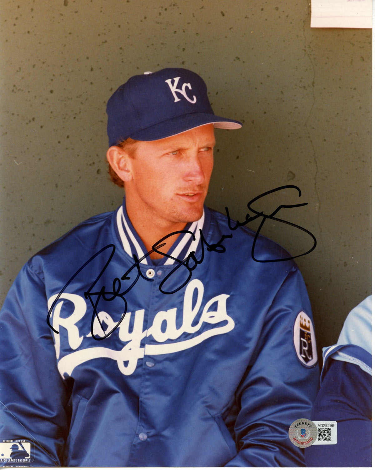Bret Saberhagen Kansas City Royals Signed 8x10 Photo - Beckett Beckett-Powers Sports Memorabilia