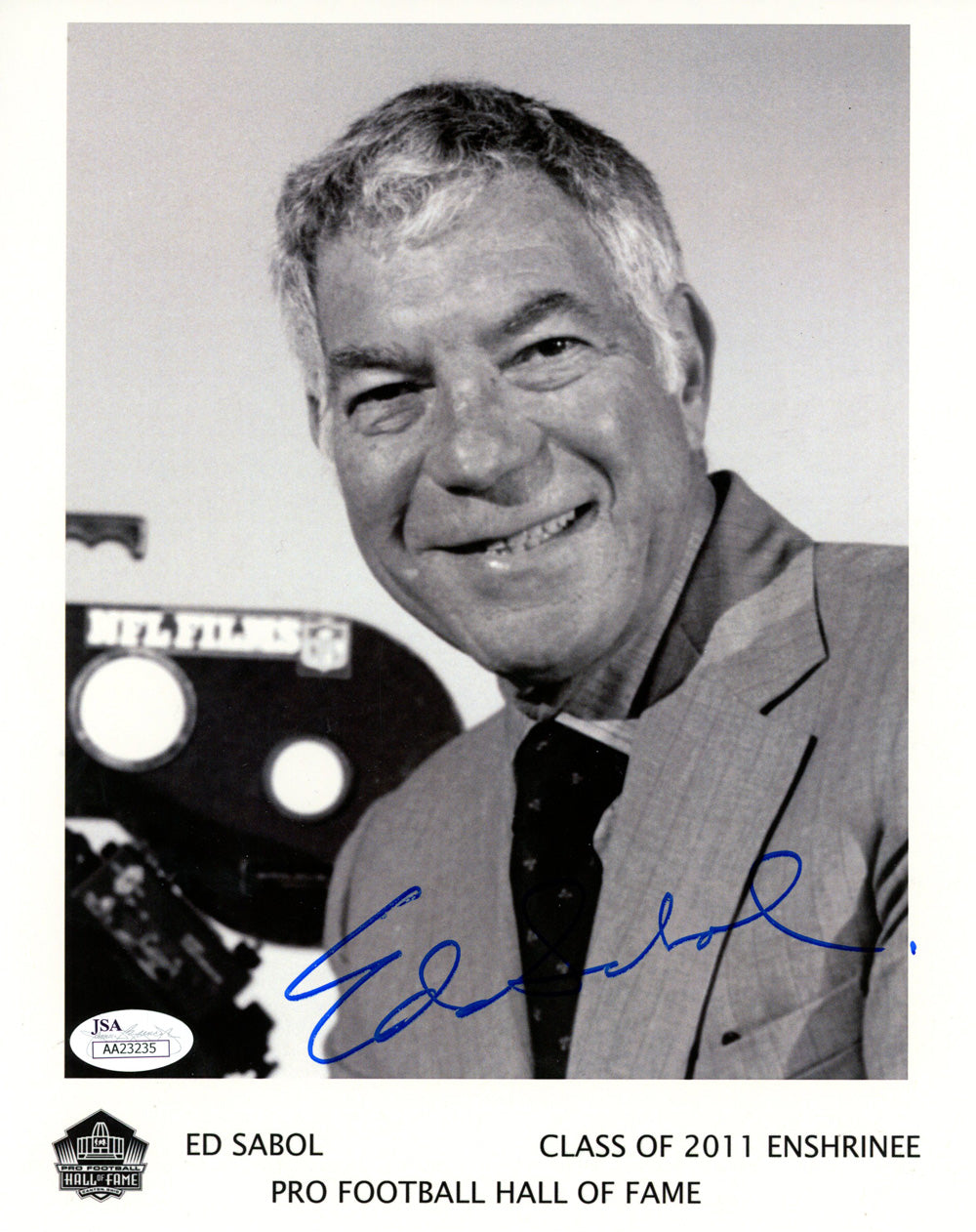 Ed Sabol Hall Of Fame Signed 8x10 Photo - 2011 JSA JSA-Powers Sports Memorabilia