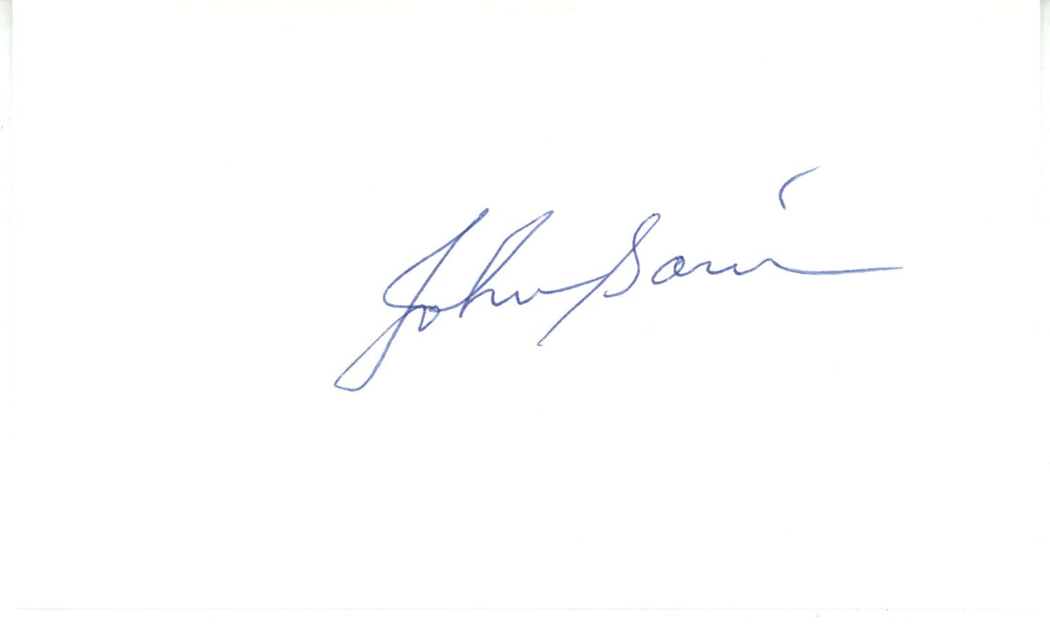Johnny Sain Atlanta Braves Index Signed Card-Powers Sports Memorabilia