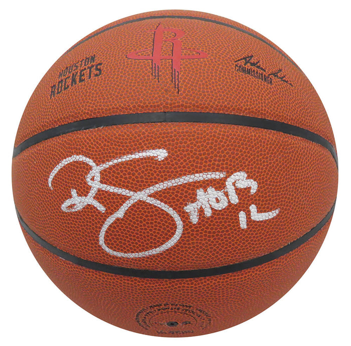 Ralph Sampson Autographed Wilson Houston Rockets Logo NBA Basketball with HOF'12-Powers Sports Memorabilia