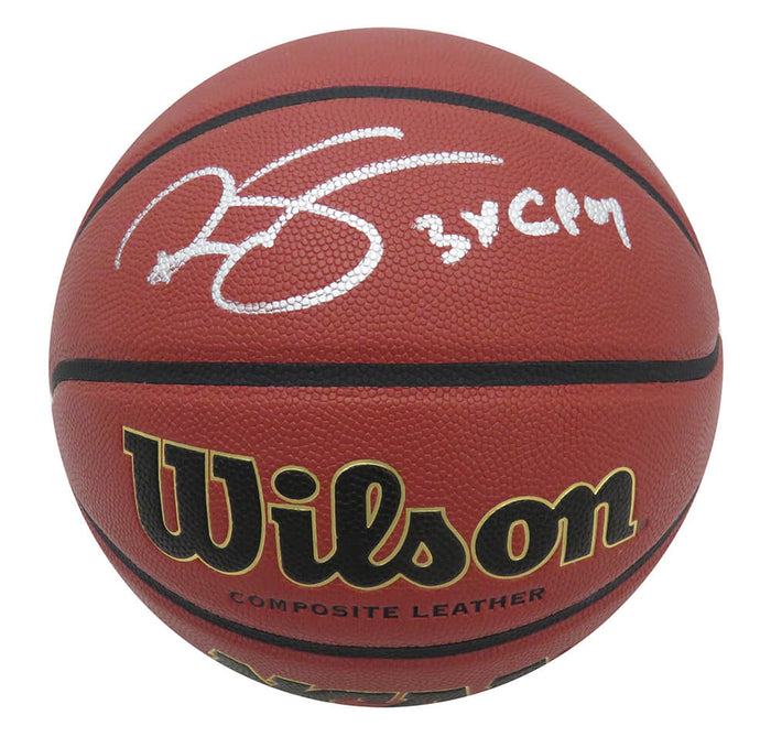 Ralph Sampson Autographed Wilson NCAA Basketball with 3x C'POY-Powers Sports Memorabilia