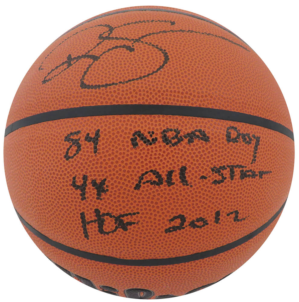 Ralph Sampson Autographed Wilson Indoor/Outdoor NBA Basketball with 84 NBA ROY, 4x All Star, HOF'12-Powers Sports Memorabilia