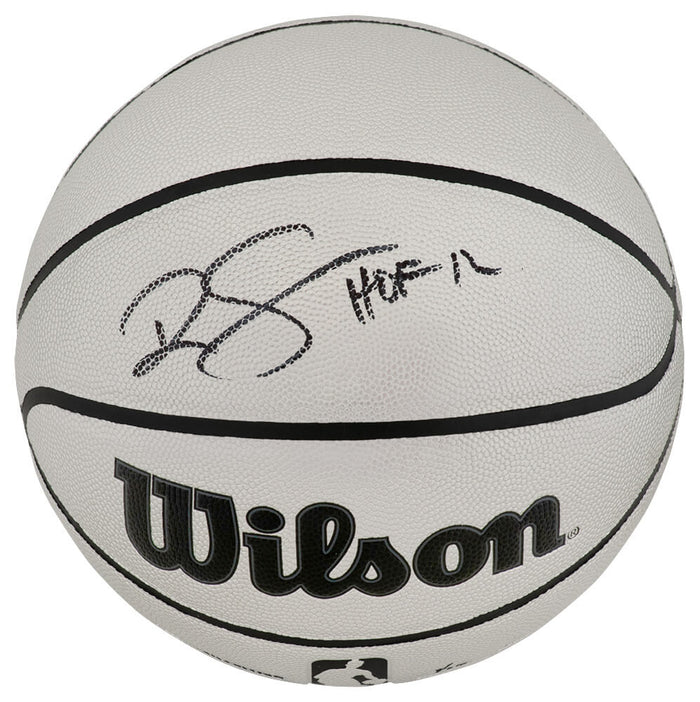 Ralph Sampson Autographed Wilson Silver Full Size NBA Basketball with HOF'12-Powers Sports Memorabilia