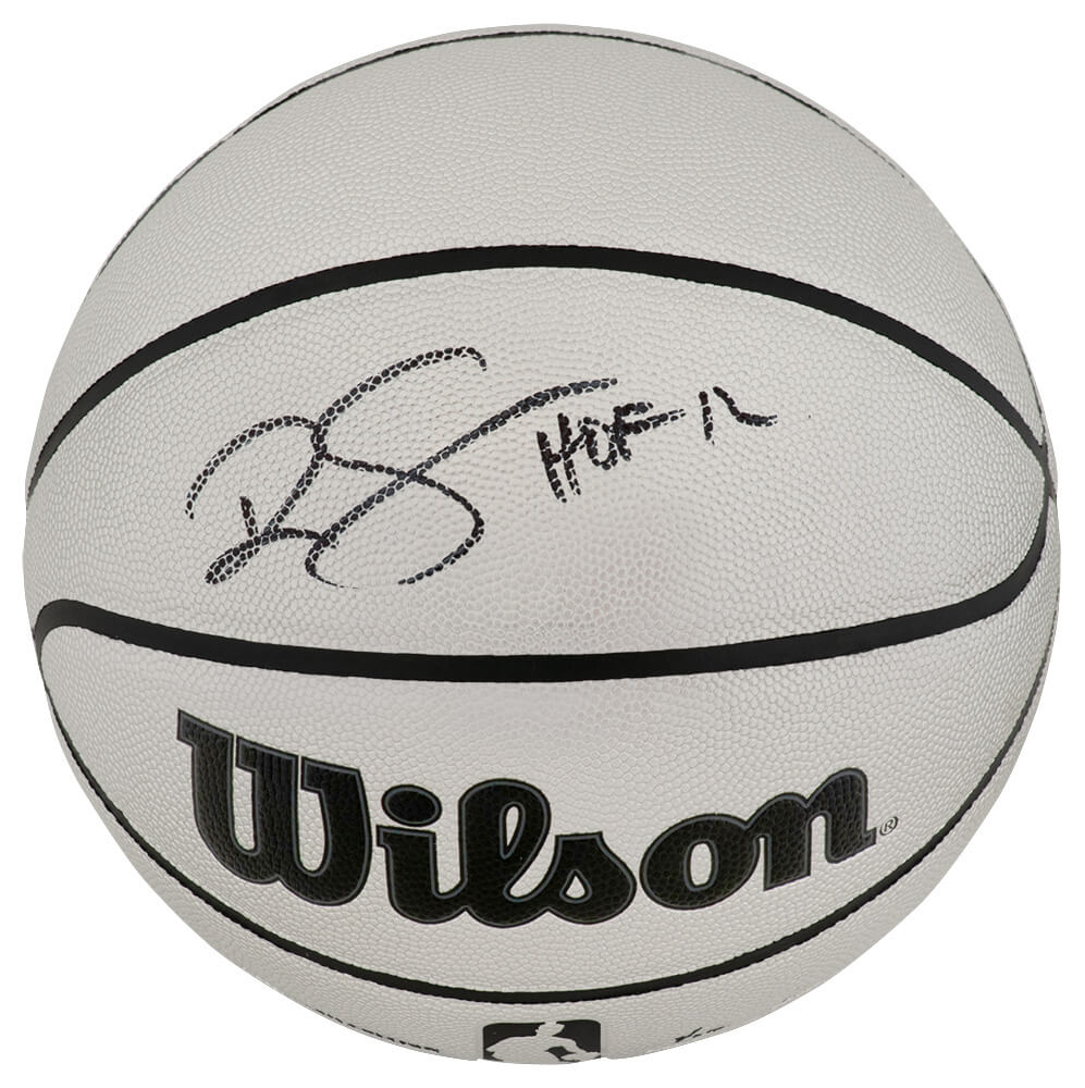Ralph Sampson Autographed Wilson Silver Full Size NBA Basketball with HOF'12-Powers Sports Memorabilia