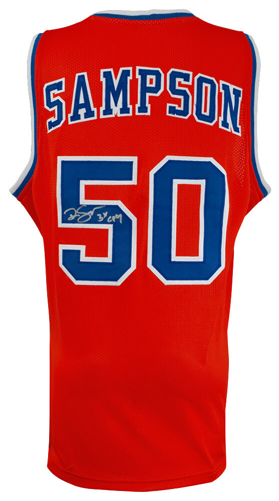 Ralph Sampson Autographed Orange Throwback Custom College Basketball Jersey with 3x CPOY-Powers Sports Memorabilia