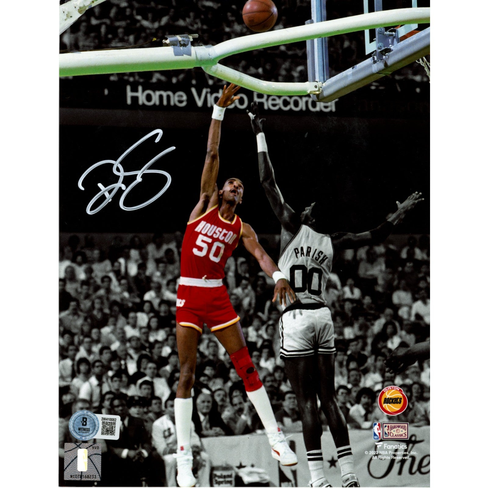 Ralph Sampson Autographed Houston Rockets 8x10 Photo – Beckett Witness Authenticated-Powers Sports Memorabilia