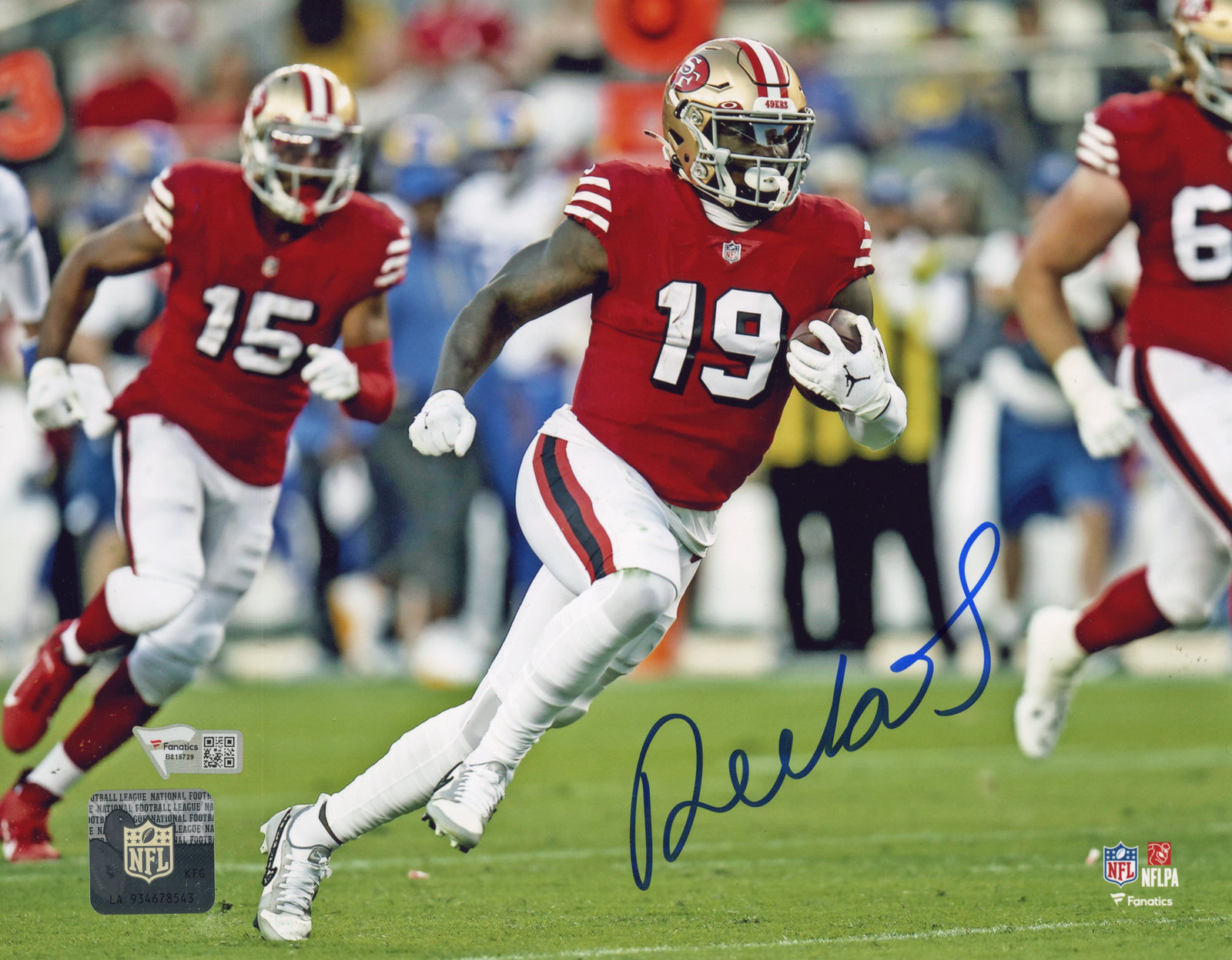 Deebo Samuel San Francisco 49ers Signed 8x10 Photo FAN SKU 40300-Powers Sports Memorabilia