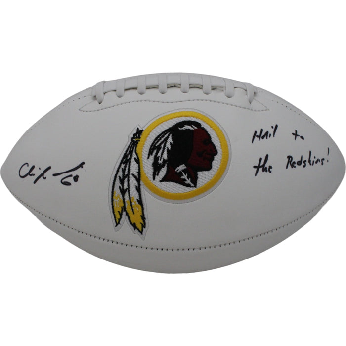 Chris Samuels Signed Washington Redskins Logo Football HTTR – Beckett Authenticated-Powers Sports Memorabilia