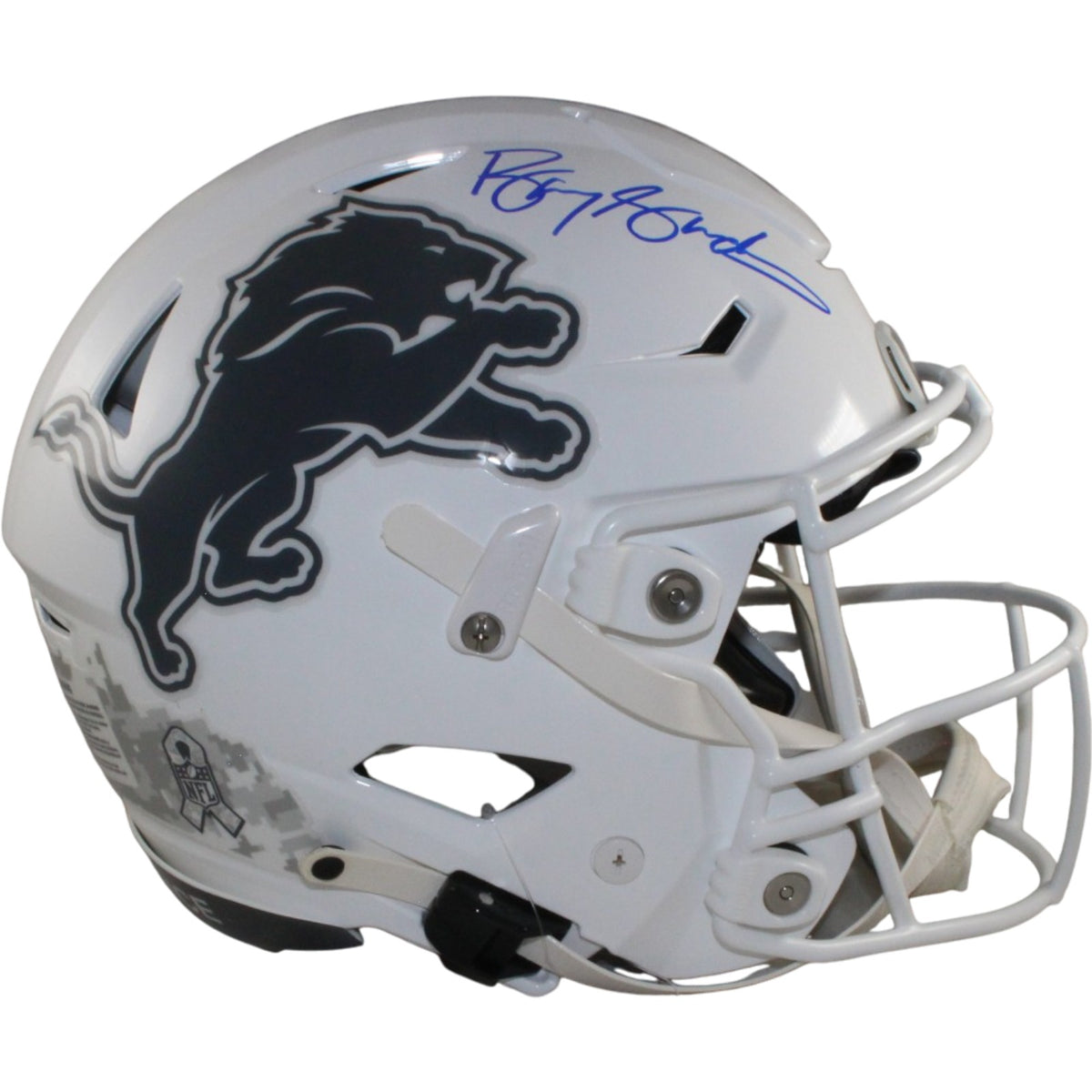 Barry Sanders Detroit Lions SpeedFlex 24 STS Signed Helmet Beckett W 57140 Beckett-Powers Sports Memorabilia