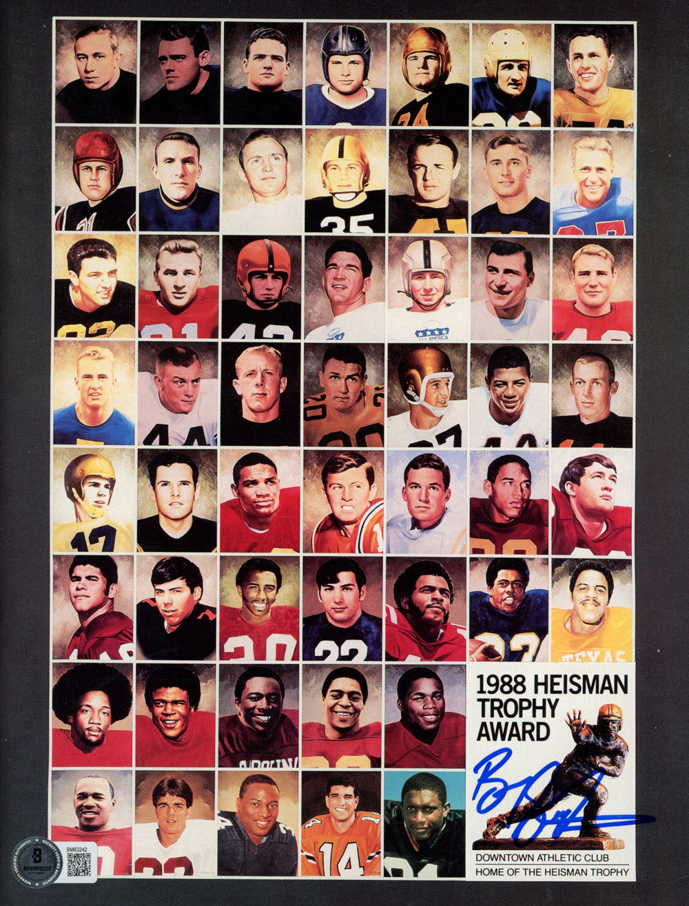 Barry Sanders Oklahoma State Cowboys Signed Magazine - 1988 Heisman Journal Magazine Beckett Beckett-Powers Sports Memorabilia