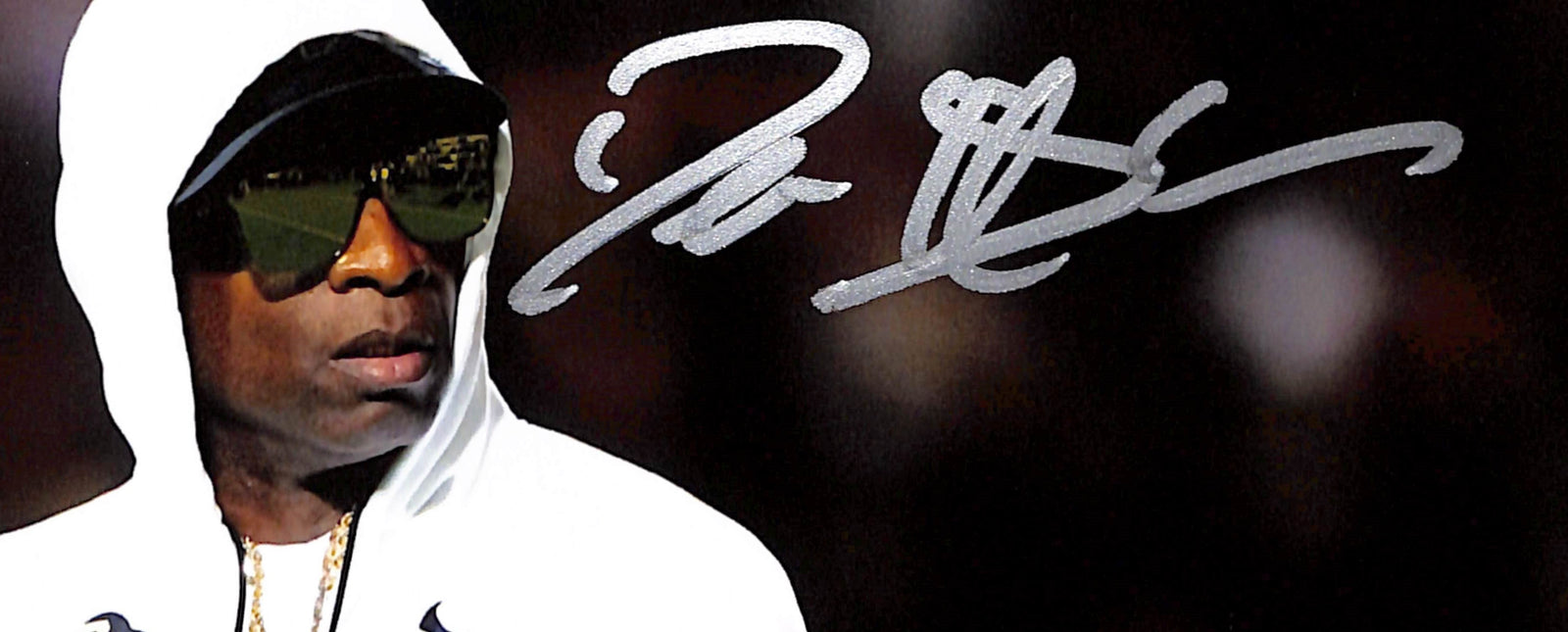Deion Sanders Signed Colorado Buffaloes 8x10 Photo – White – Beckett Authenticated-Powers Sports Memorabilia