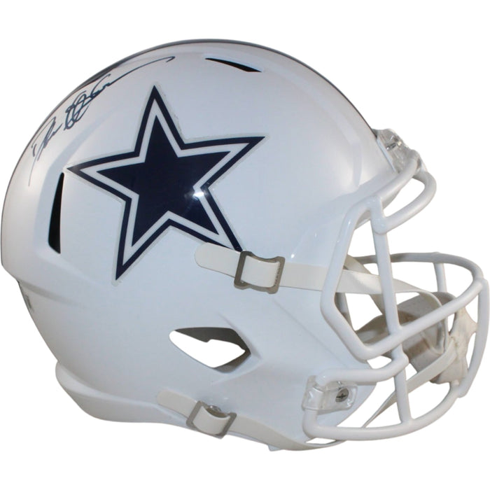 Deion Sanders Signed Dallas Cowboys Full-Size 22 Alt Helmet – Beckett Witness Authenticated-Powers Sports Memorabilia