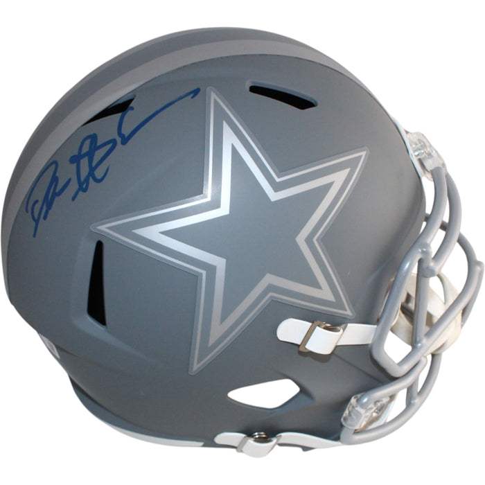 Deion Sanders Signed Dallas Cowboys Full-Size Slate Helmet – Beckett Witness Authenticated-Powers Sports Memorabilia