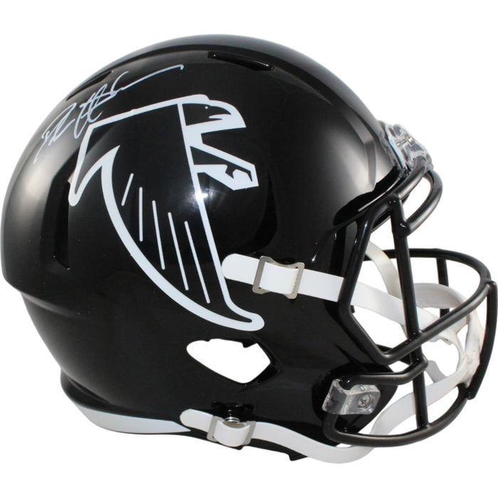 Deion Sanders Signed Atlanta Falcons Full-Size TB Helmet – Beckett Witness Authenticated-Powers Sports Memorabilia