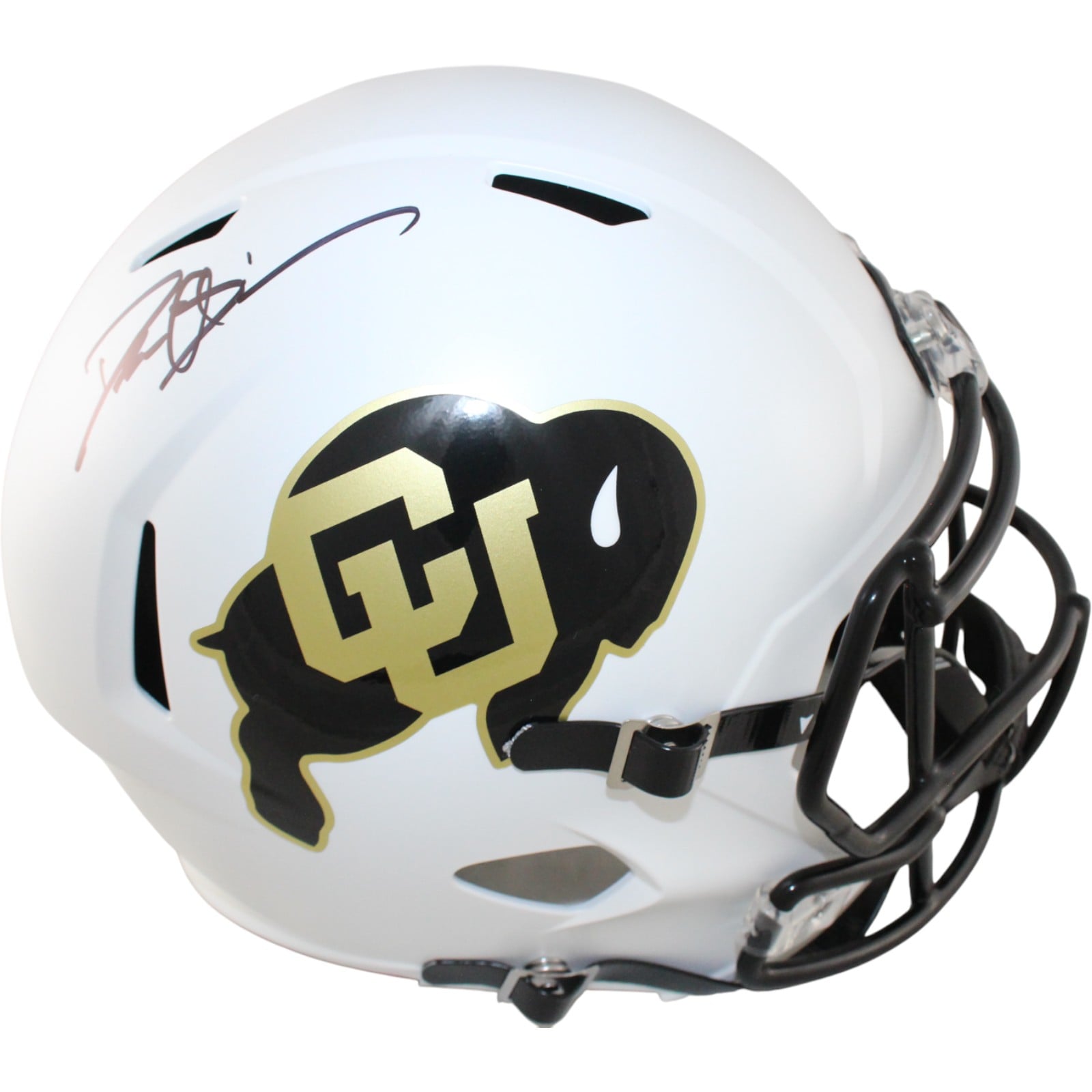 Deion Sanders Signed Colorado Buffaloes Full-Size Helmet – Beckett Witness Authenticated-Powers Sports Memorabilia