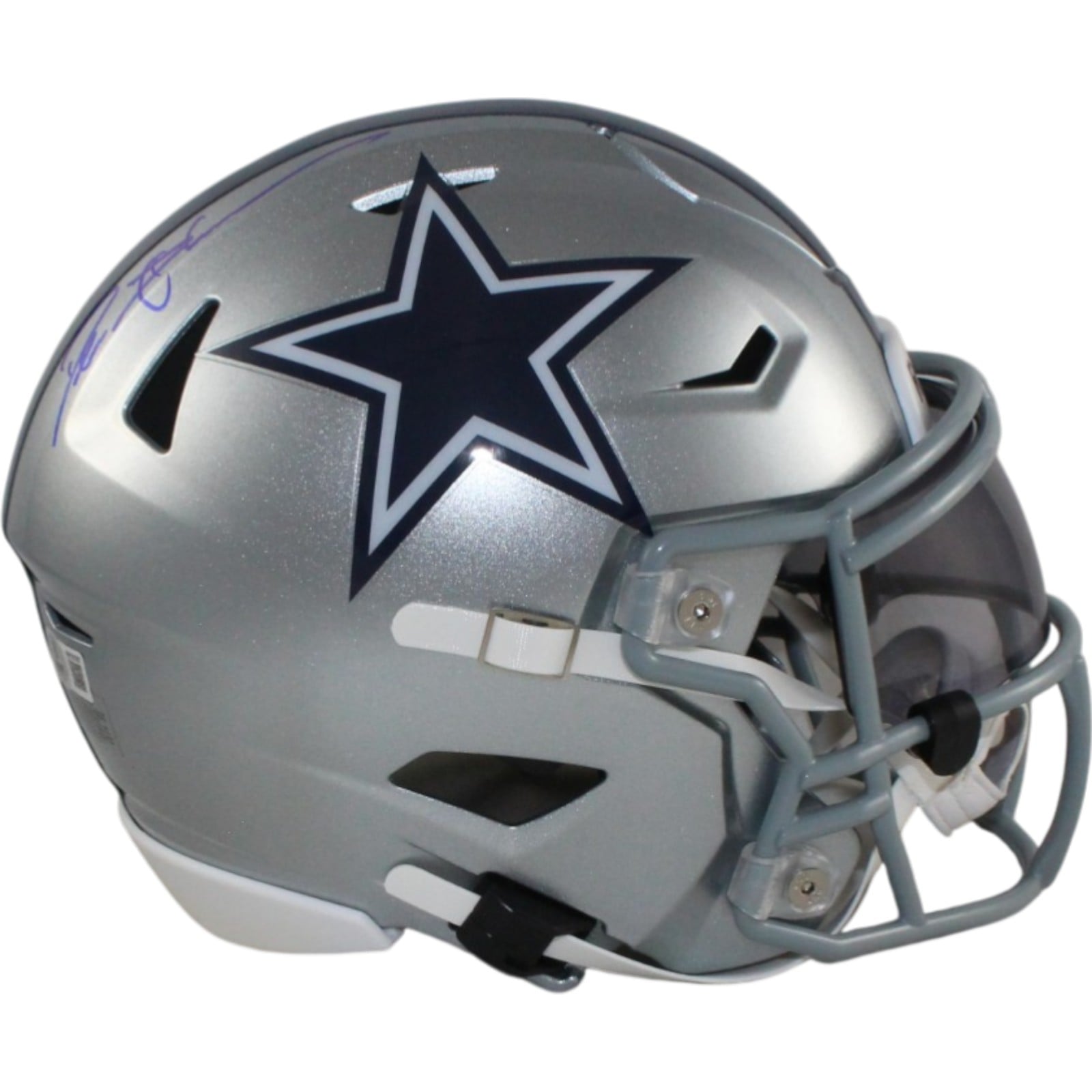 Deion Sanders Signed Dallas Cowboys Mid-Size Midi Helmet Beckett WIT-Powers Sports Memorabilia