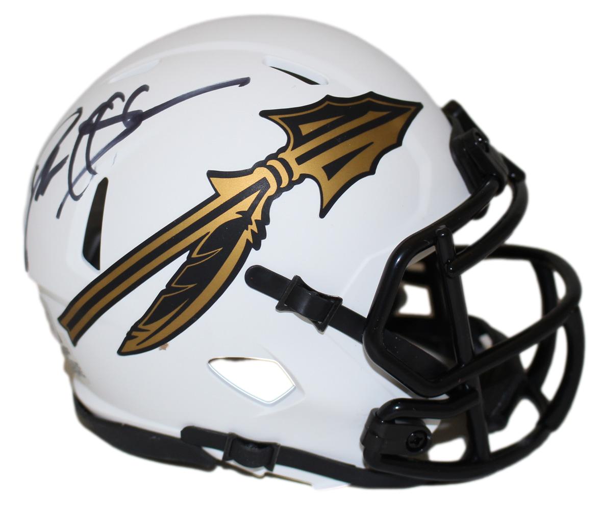 Deion Sanders Florida State Seminoles Lunar Speed Signed Mini Helmet BAS-Powers Sports Memorabilia