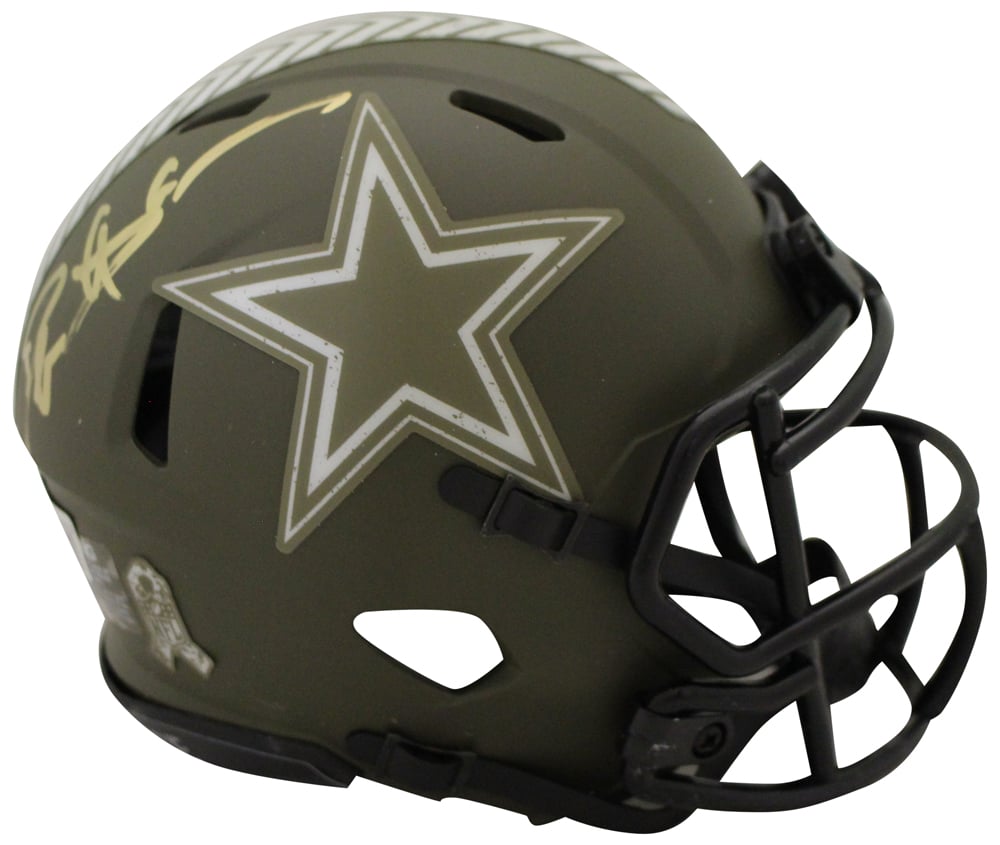 Deion Sanders Signed Dallas Cowboys Salute Mini Helmet – Beckett Authenticated-Powers Sports Memorabilia