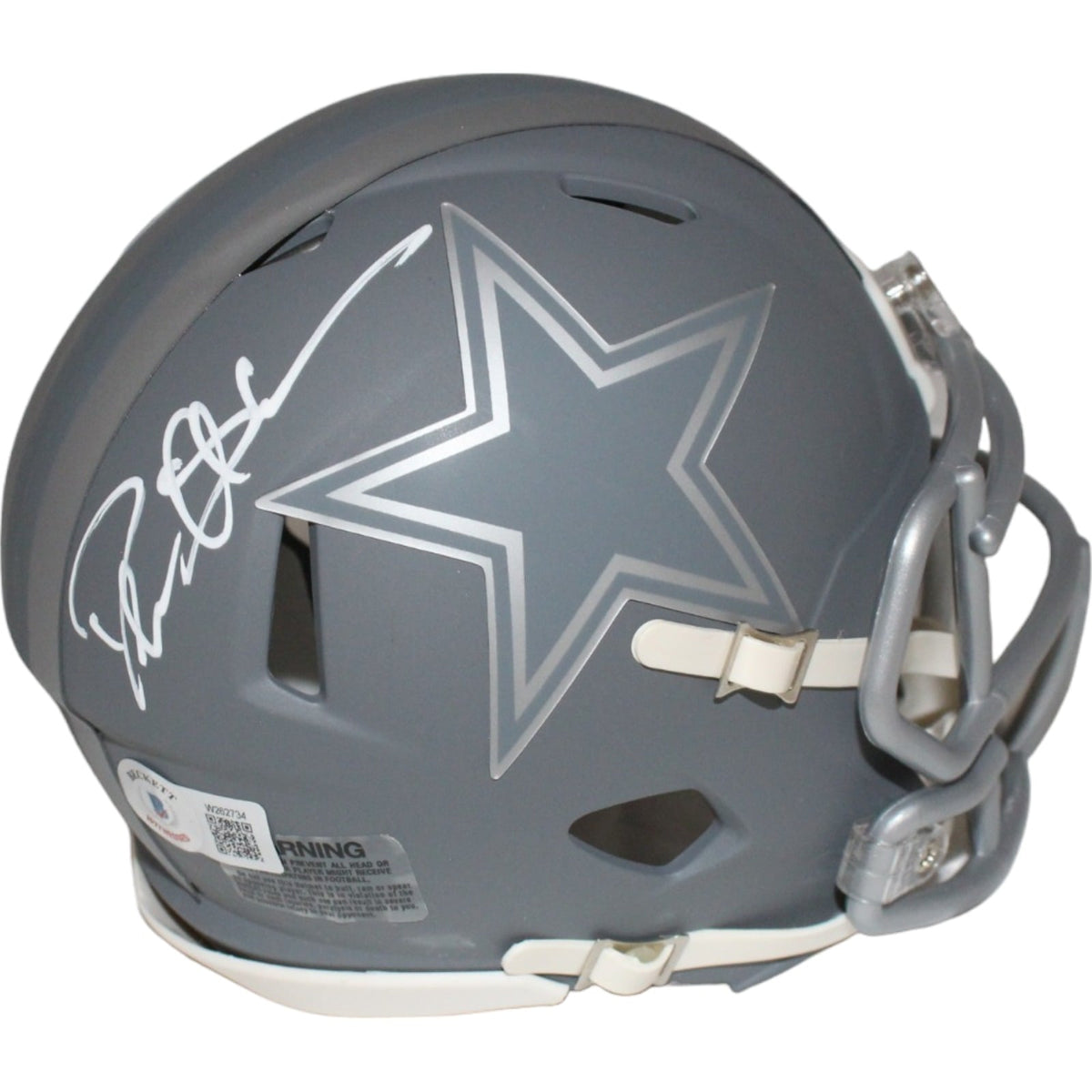 Deion Sanders Signed Dallas Cowboys Slate Mini Helmet – Beckett Authenticated-Powers Sports Memorabilia