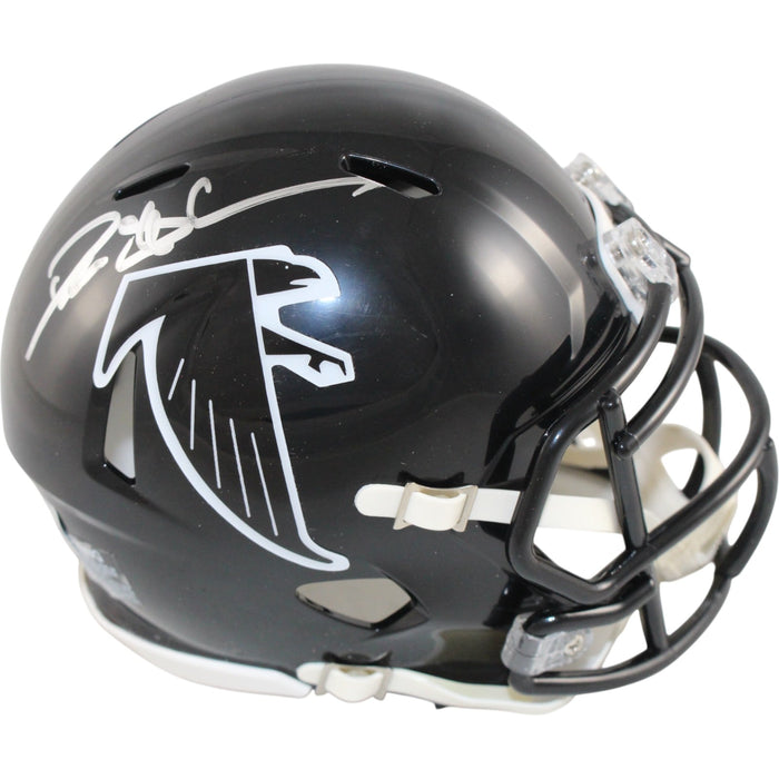 Deion Sanders Signed Atlanta Falcons TB Mini Helmet – Beckett Witness Authenticated-Powers Sports Memorabilia