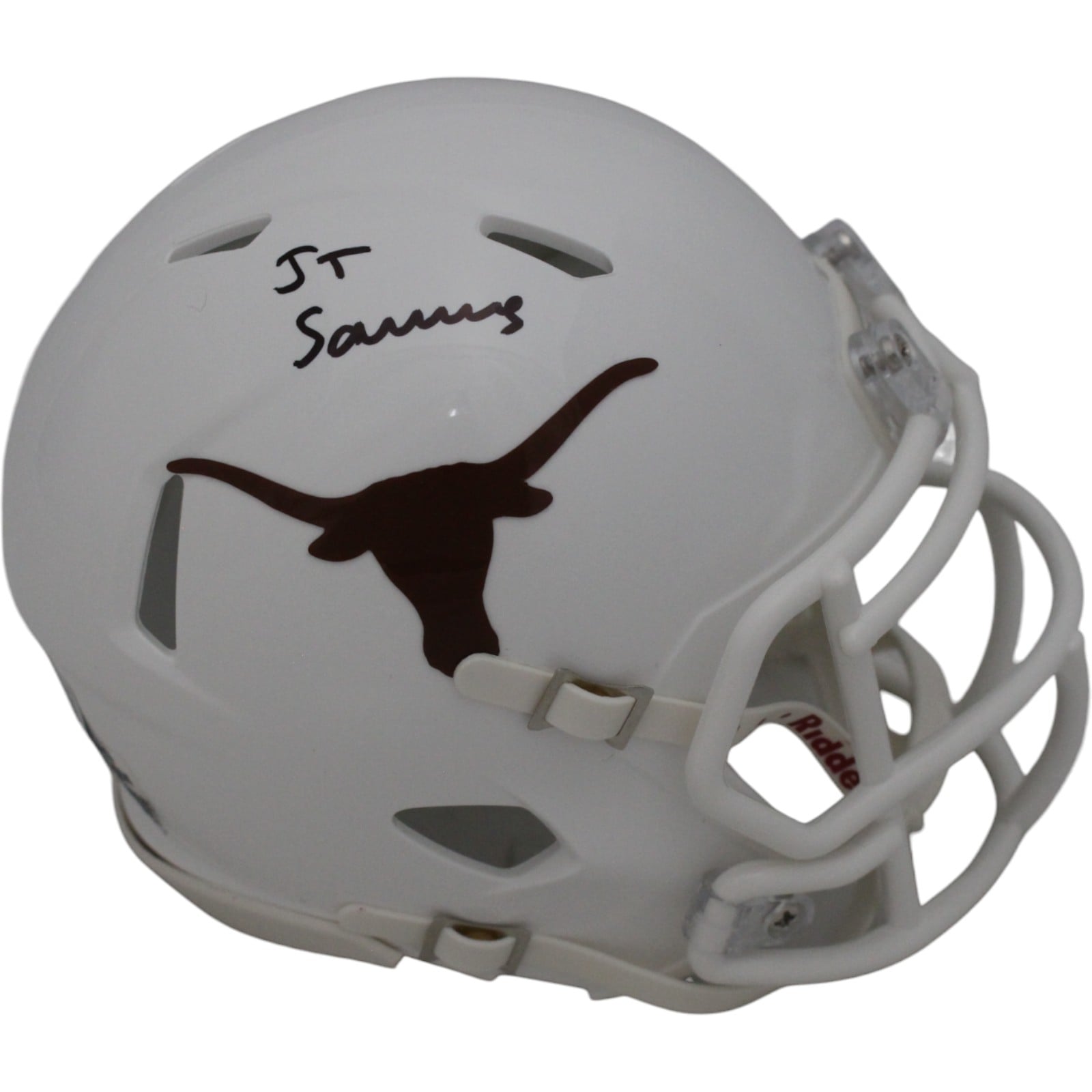 Ja'Tavion Sanders Signed Texas Longhorns Mini Helmet – Beckett Authenticated-Powers Sports Memorabilia