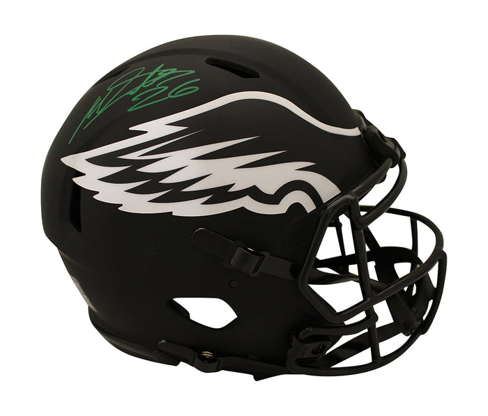 Miles Sanders Signed Philadelphia Eagles Authentic Eclipse Helmet – Beckett Authenticated-Powers Sports Memorabilia