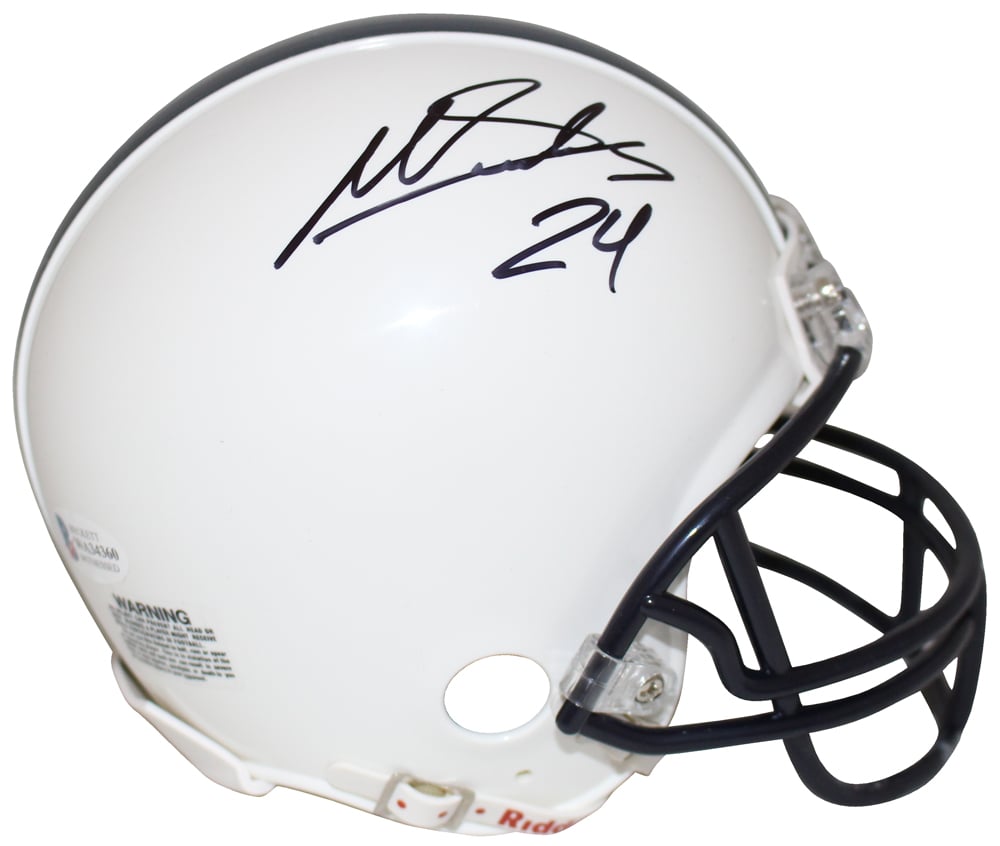 Miles Sanders Signed Penn State Nittany Lions Mini Helmet – Beckett Authenticated-Powers Sports Memorabilia