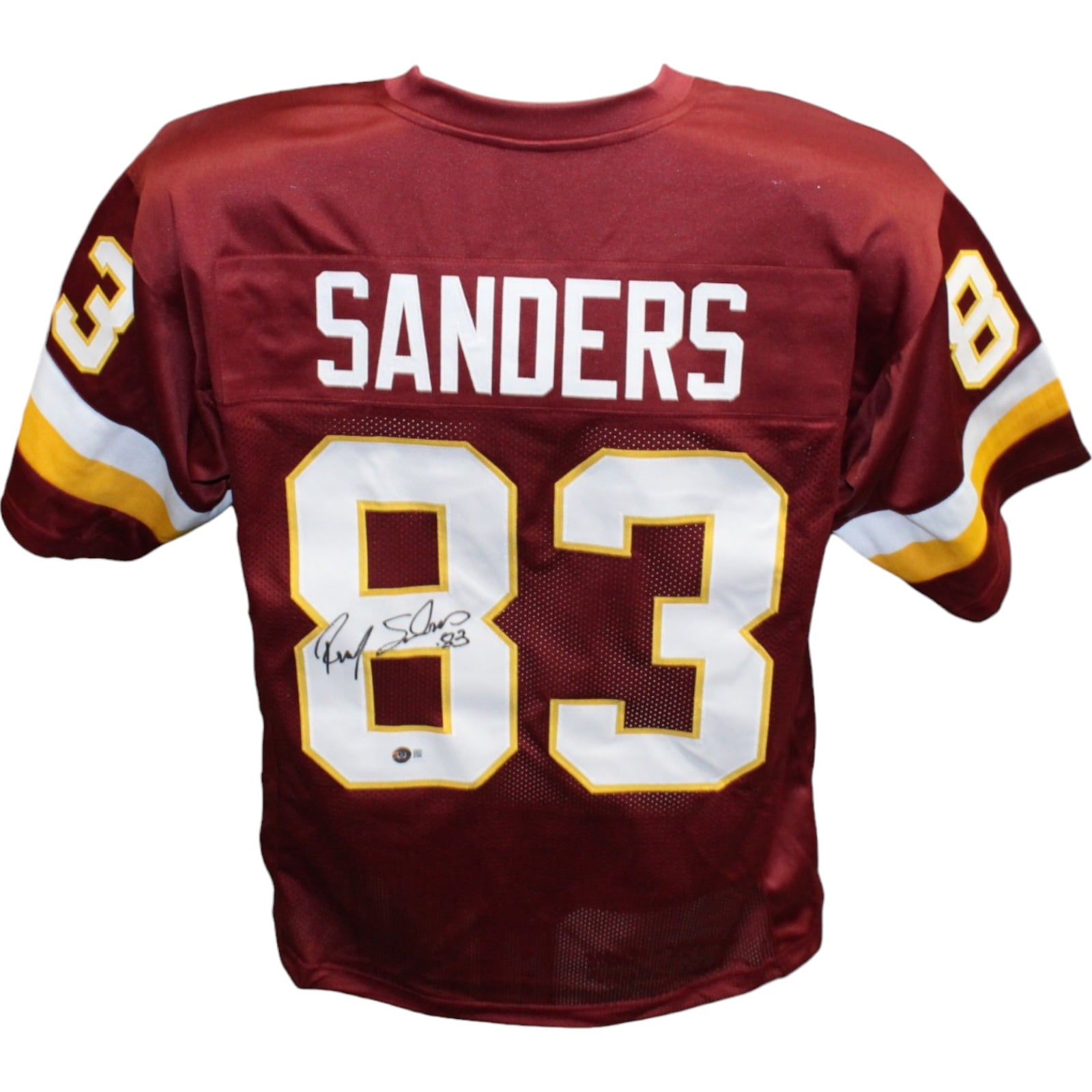 Ricky Sanders Signed Pro Style Maroon Jersey – Beckett Authenticated-Powers Sports Memorabilia