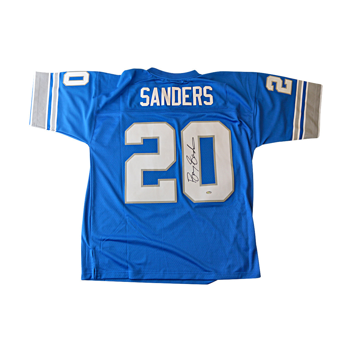 Barry Sanders Detroit Lions Signed Mitchell & Ness 1996 Throwback Legacy Jersey (Schwartz Sports Auth)-Powers Sports Memorabilia