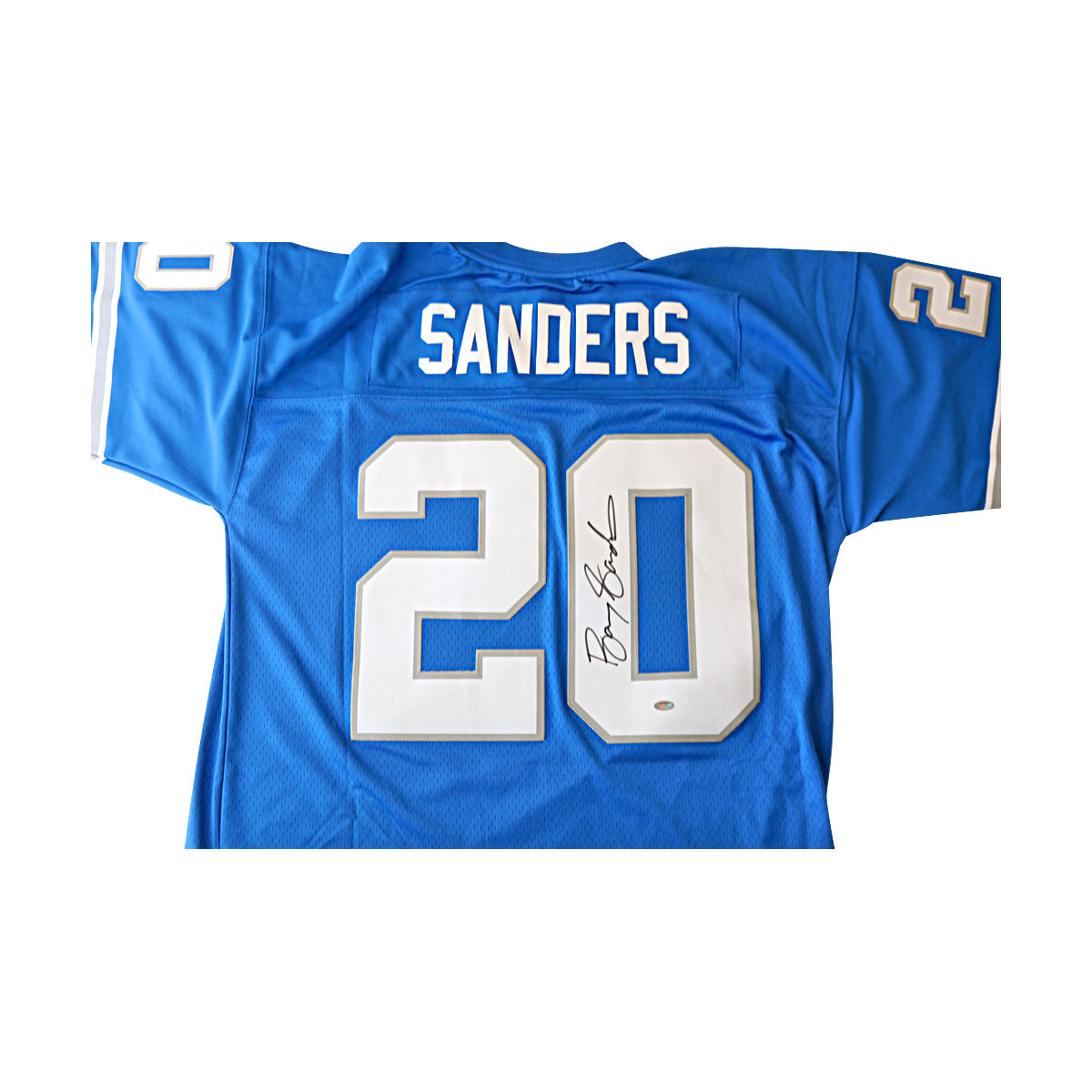 Barry Sanders Detroit Lions Signed Mitchell & Ness 1996 Throwback Legacy Jersey (Schwartz Sports Auth)-Powers Sports Memorabilia