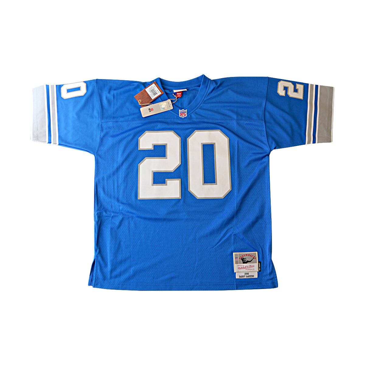 Barry Sanders Detroit Lions Signed Mitchell & Ness 1996 Throwback Legacy Jersey (Schwartz Sports Auth)-Powers Sports Memorabilia