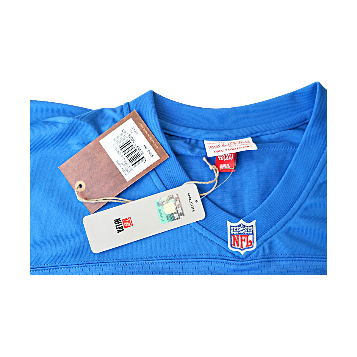 Barry Sanders Detroit Lions Signed Mitchell & Ness 1996 Throwback Legacy Jersey (Schwartz Sports Auth)-Powers Sports Memorabilia