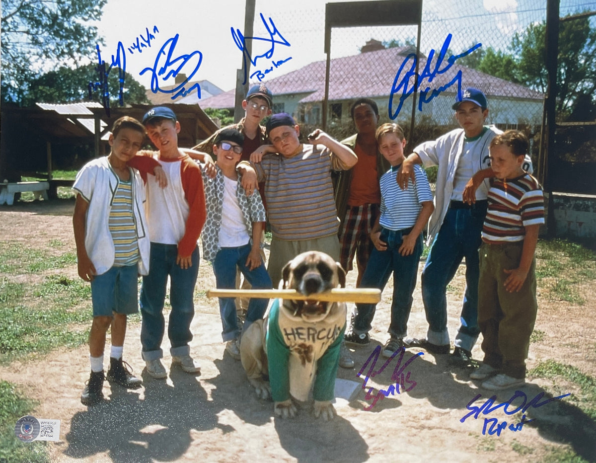 The Sandlot Signed 11X14 Photo 6 Sigs Tom Guiry – Beckett Authenticated-Powers Sports Memorabilia