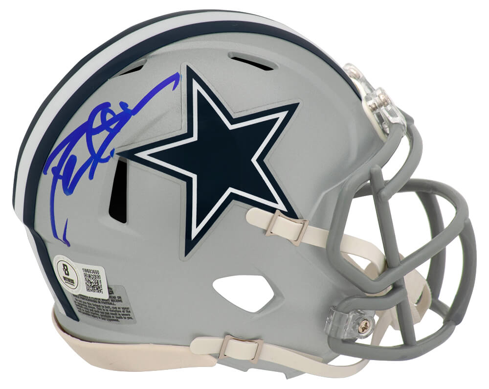 Deion Sanders Autographed Dallas Cowboys Riddell Speed Mini Helmet-Powers Sports Memorabilia