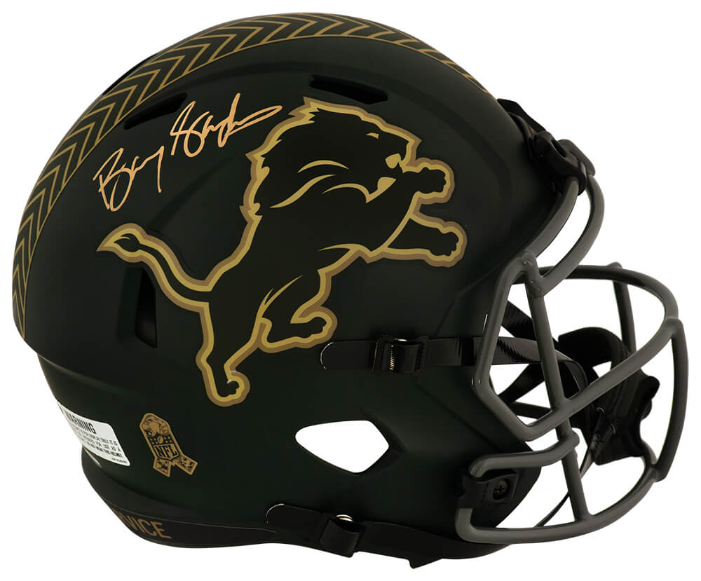 Barry Sanders Autographed Detroit Lions SALUTE 2025 Riddell Full Size Speed Replica Helmet-Powers Sports Memorabilia