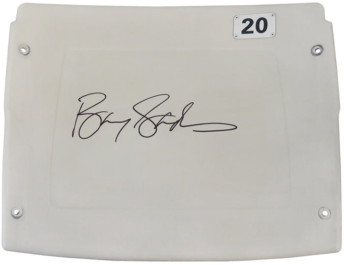 Barry Sanders Autographed Detroit Silverdome White #20 Stadium Seatback-Powers Sports Memorabilia