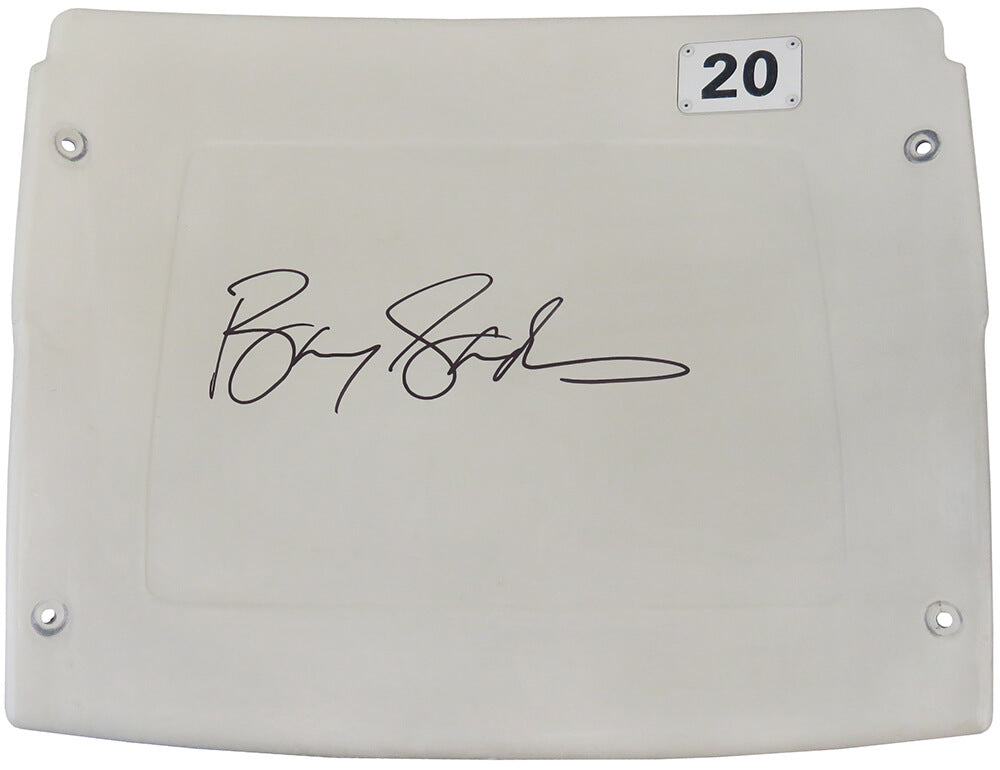Barry Sanders Autographed Detroit Silverdome White #20 Stadium Seatback-Powers Sports Memorabilia
