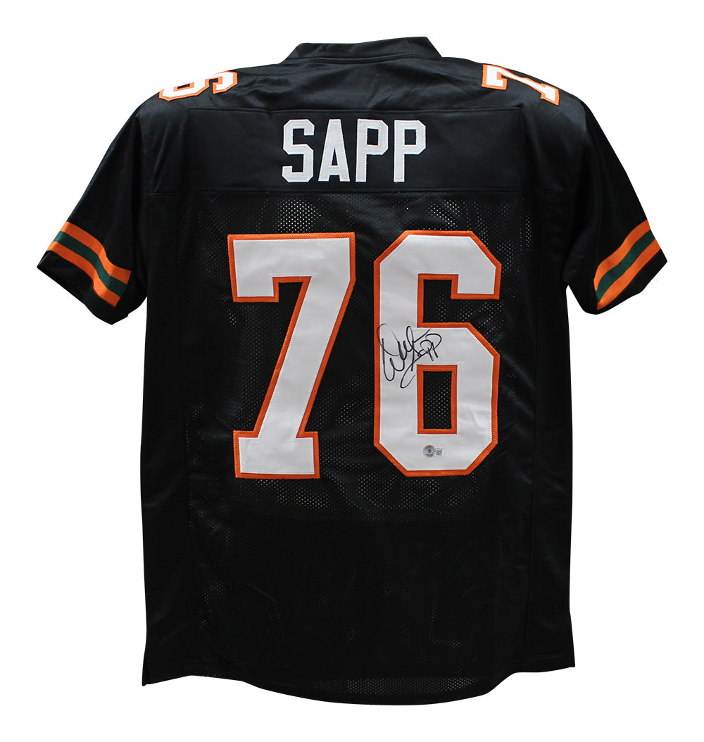 Warren Sapp College Style Black XL Signed Jersey – Beckett Authenticated-Powers Sports Memorabilia