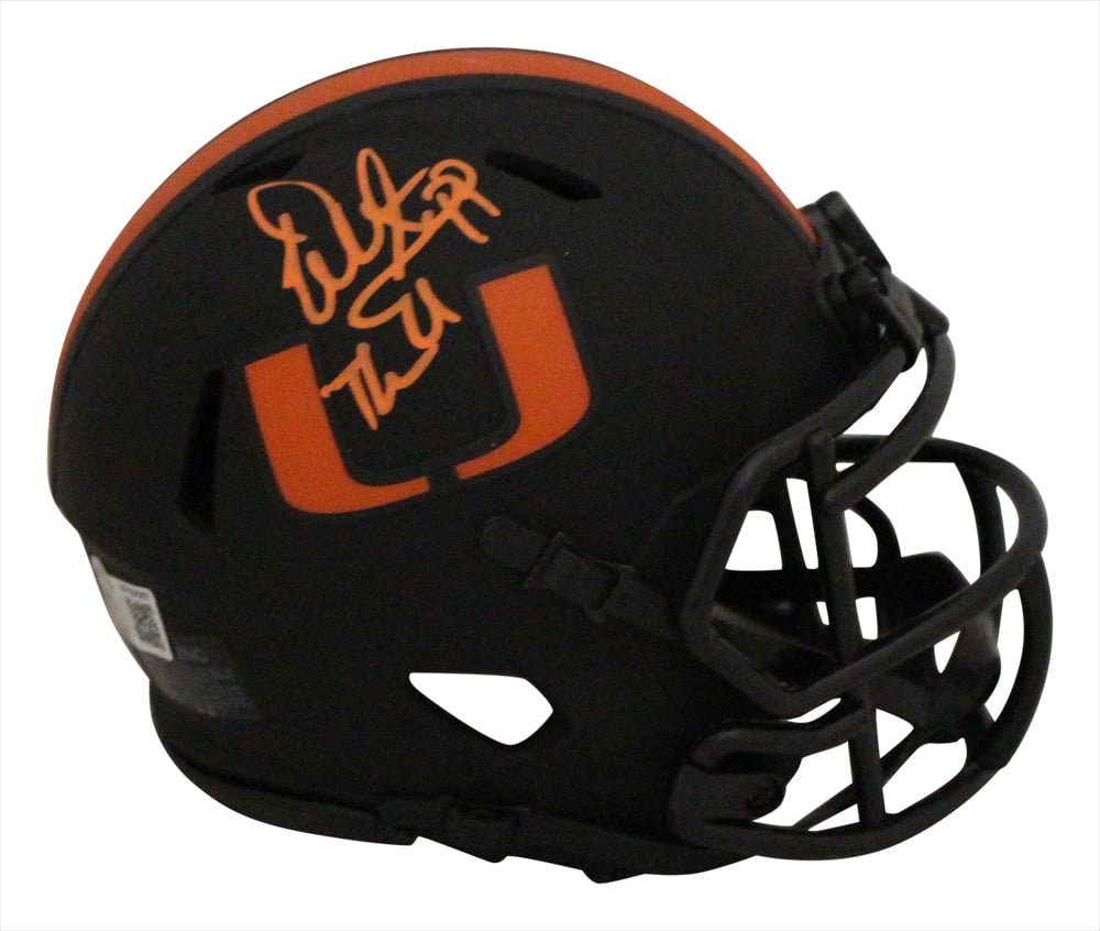 Warren Sapp Signed Miami Hurricanes Eclipse Mini Helmet The U – Beckett Authenticated-Powers Sports Memorabilia