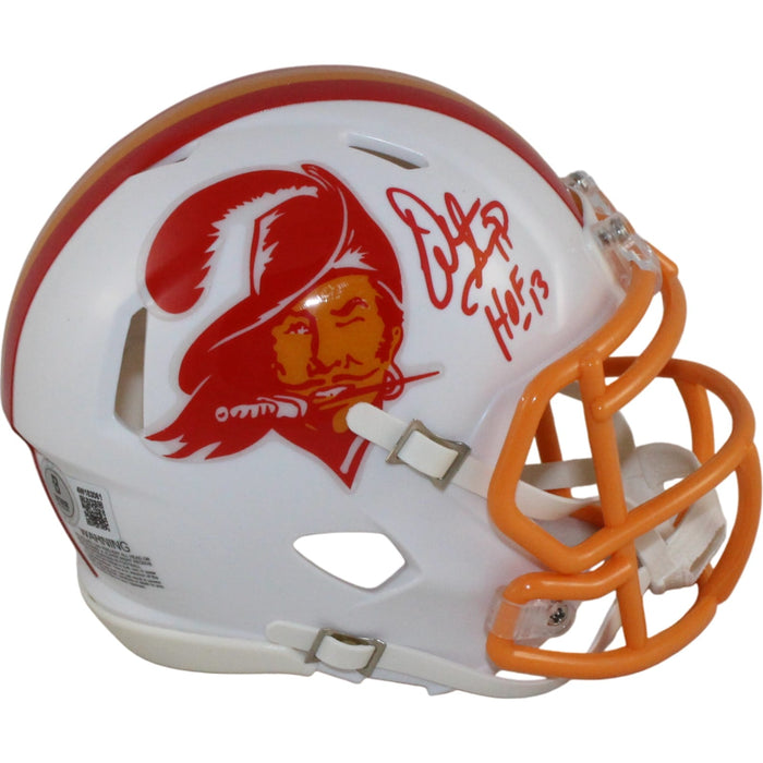 Warren Sapp Signed Tampa Bay Buccaneers Mini Helmet TB Beckett WIT-Powers Sports Memorabilia
