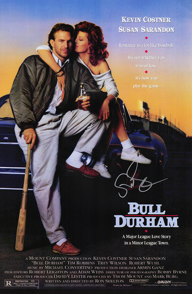 Susan Sarandon Autographed Bull Durham 11×17 Movie Poster-Powers Sports Memorabilia