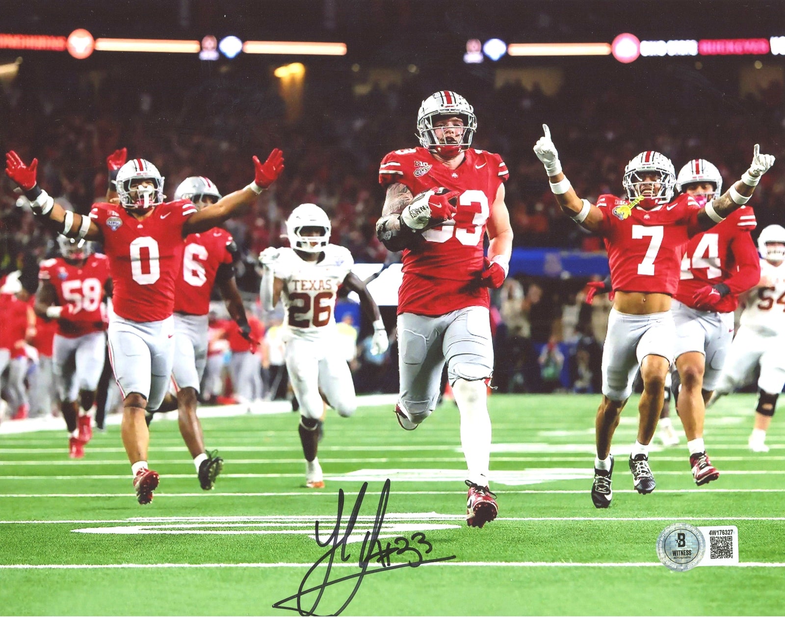 Jack Sawyer Signed Ohio State Buckeyes 8x10 Photo – Beckett Witness Authenticated-Powers Sports Memorabilia