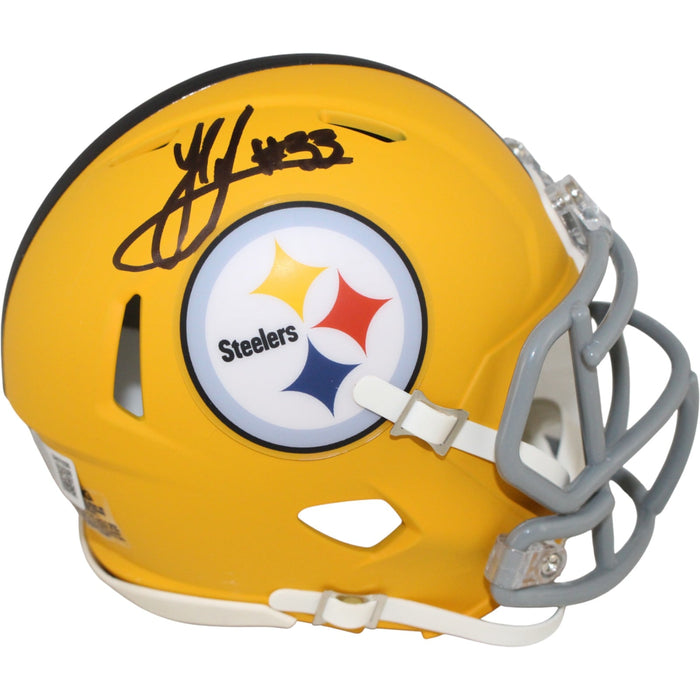 Jack Sawyer Signed Pittsburgh Steelers Mini Helmet 25 ALT Beckett WIT-Powers Sports Memorabilia