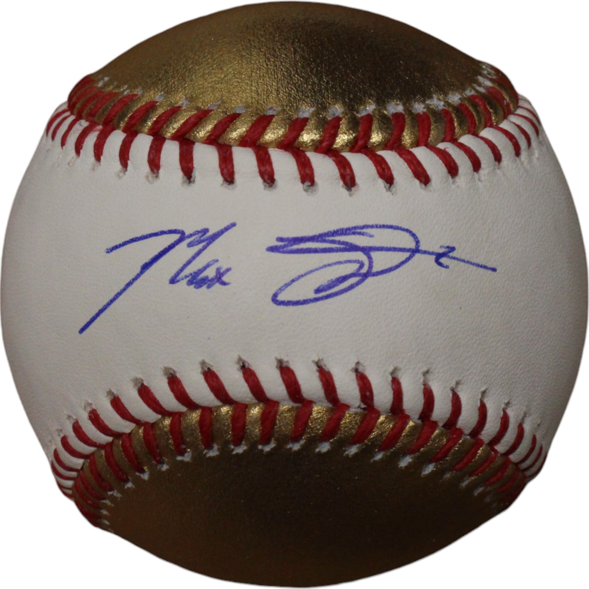 Max Scherzer Texas Rangers Signed Baseball - OML Gold White Baseball FAN-Powers Sports Memorabilia