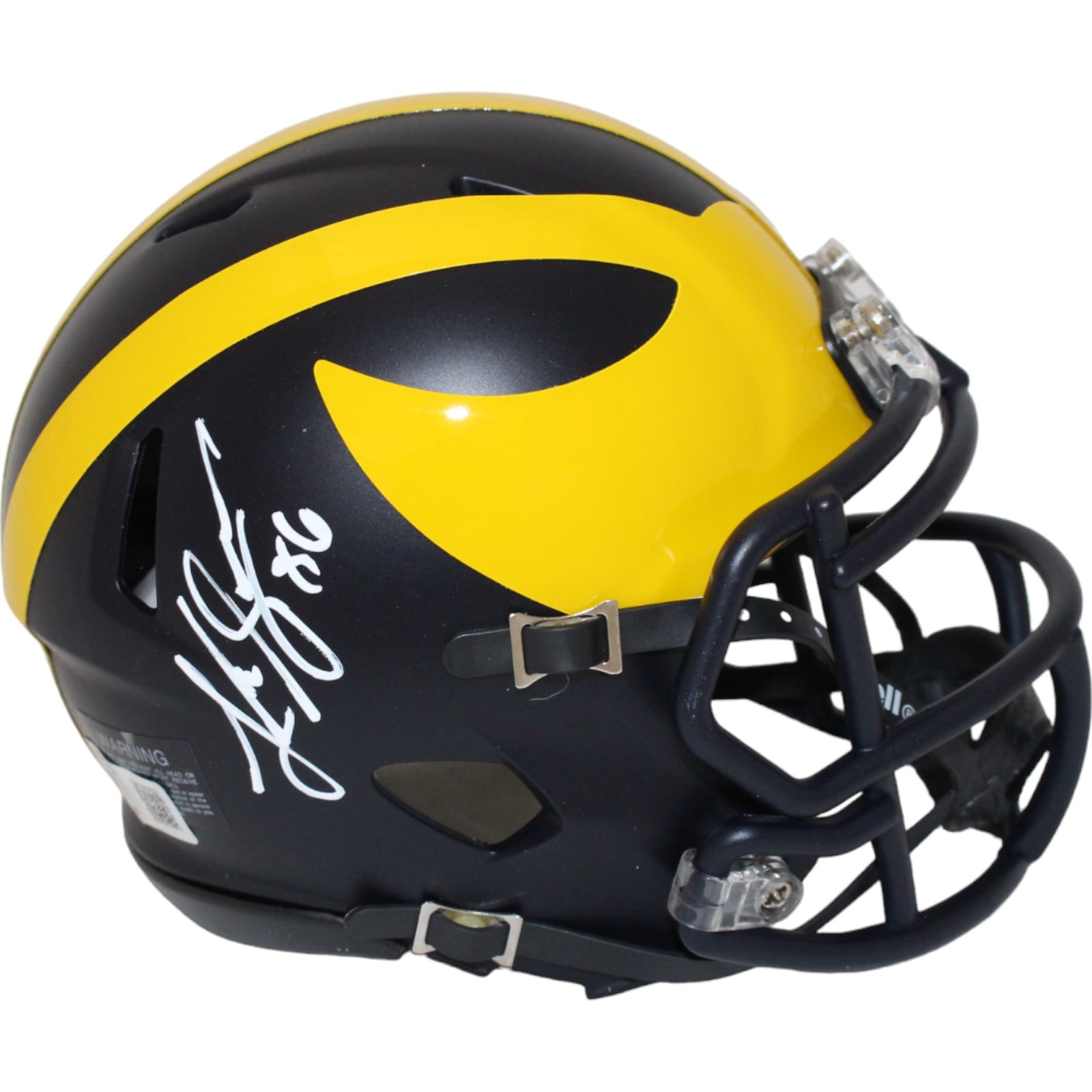 Luke Schoonmaker Signed Michigan Wolverines Mini Helmet – Beckett Authenticated-Powers Sports Memorabilia